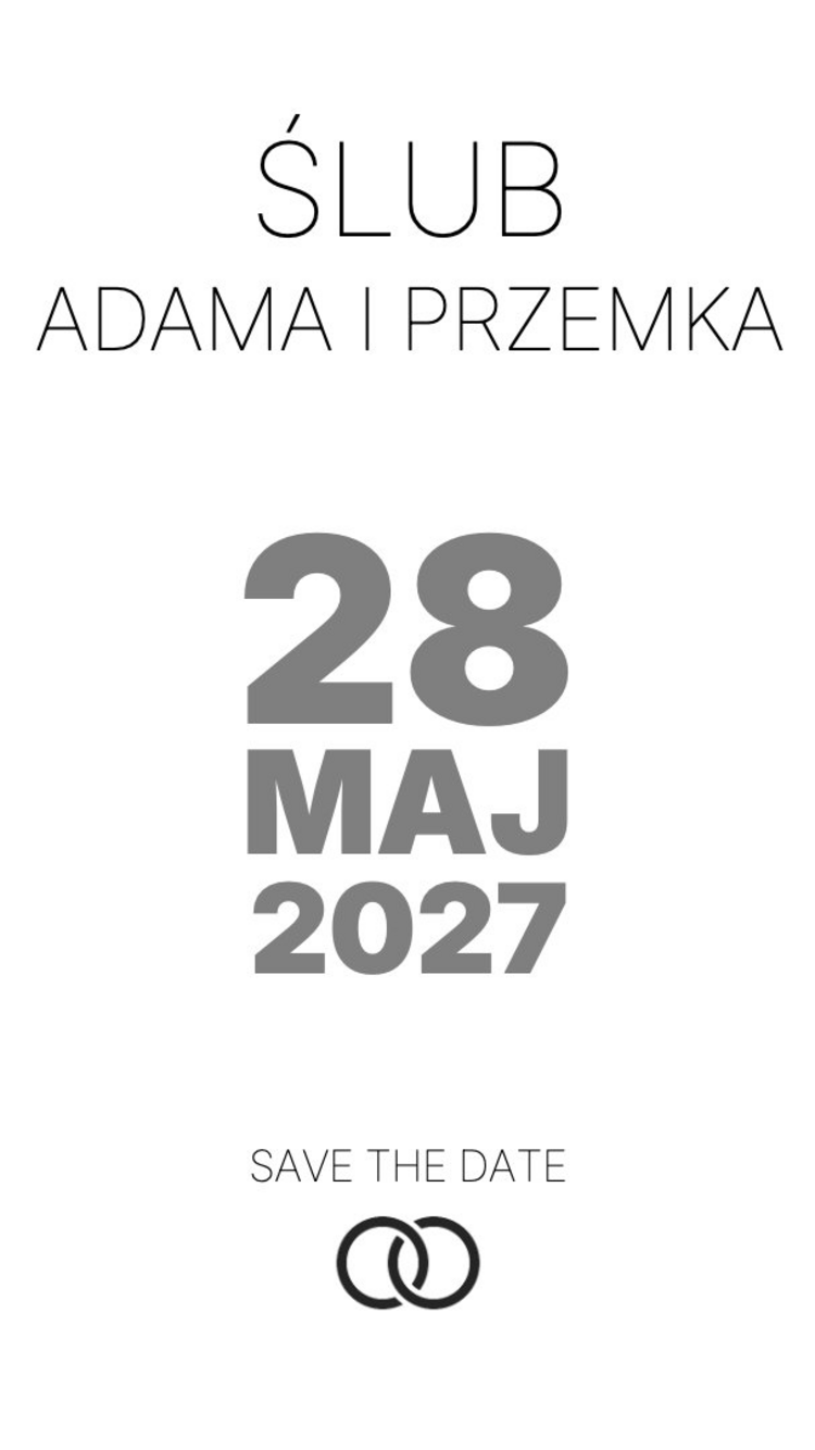 Ślub Adama i Przemka